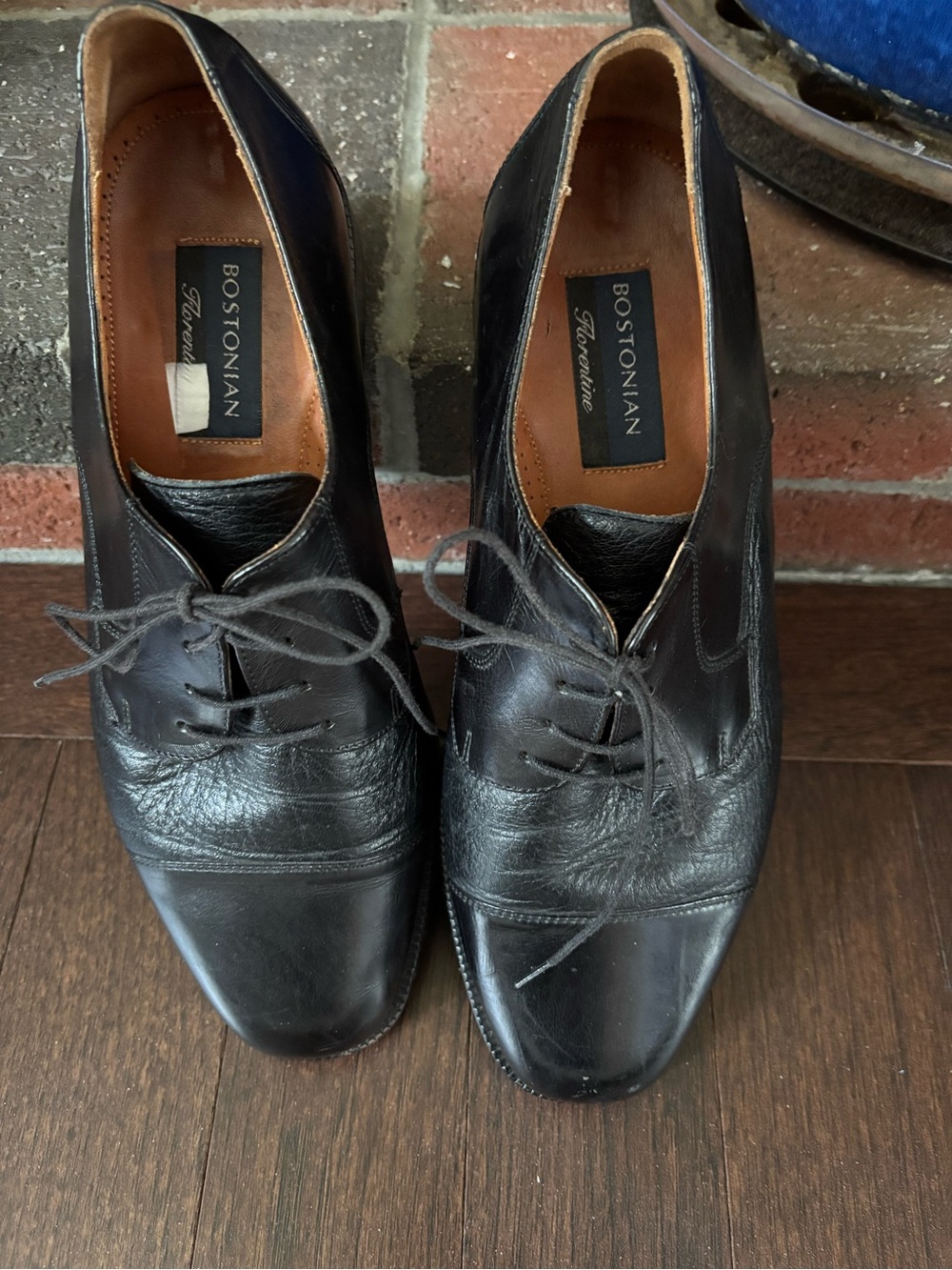 Bostonian Black Leather Men's Lace-Up Oxford Dress Shoes